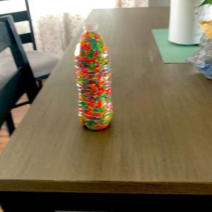 Rainbow rock bottle, not fragile